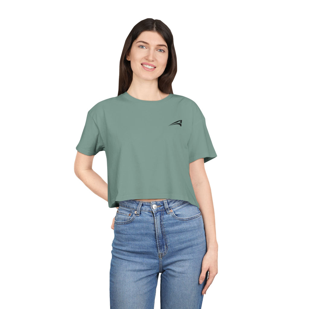 Plain women's crop tee