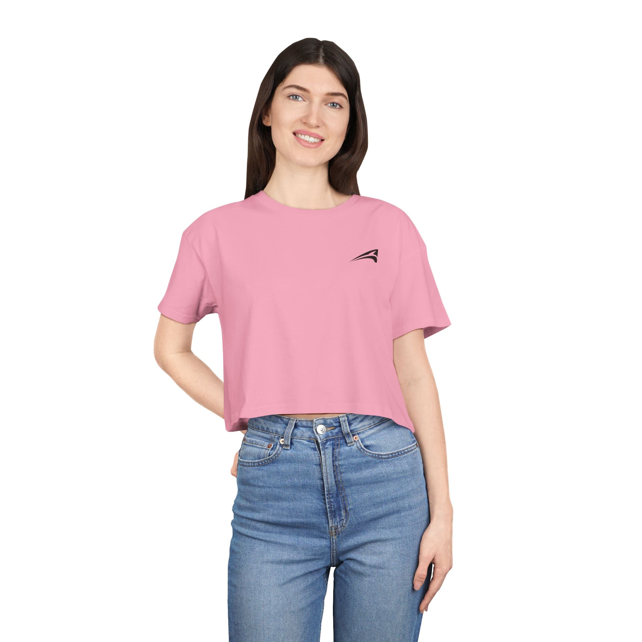 Plain women's crop tee