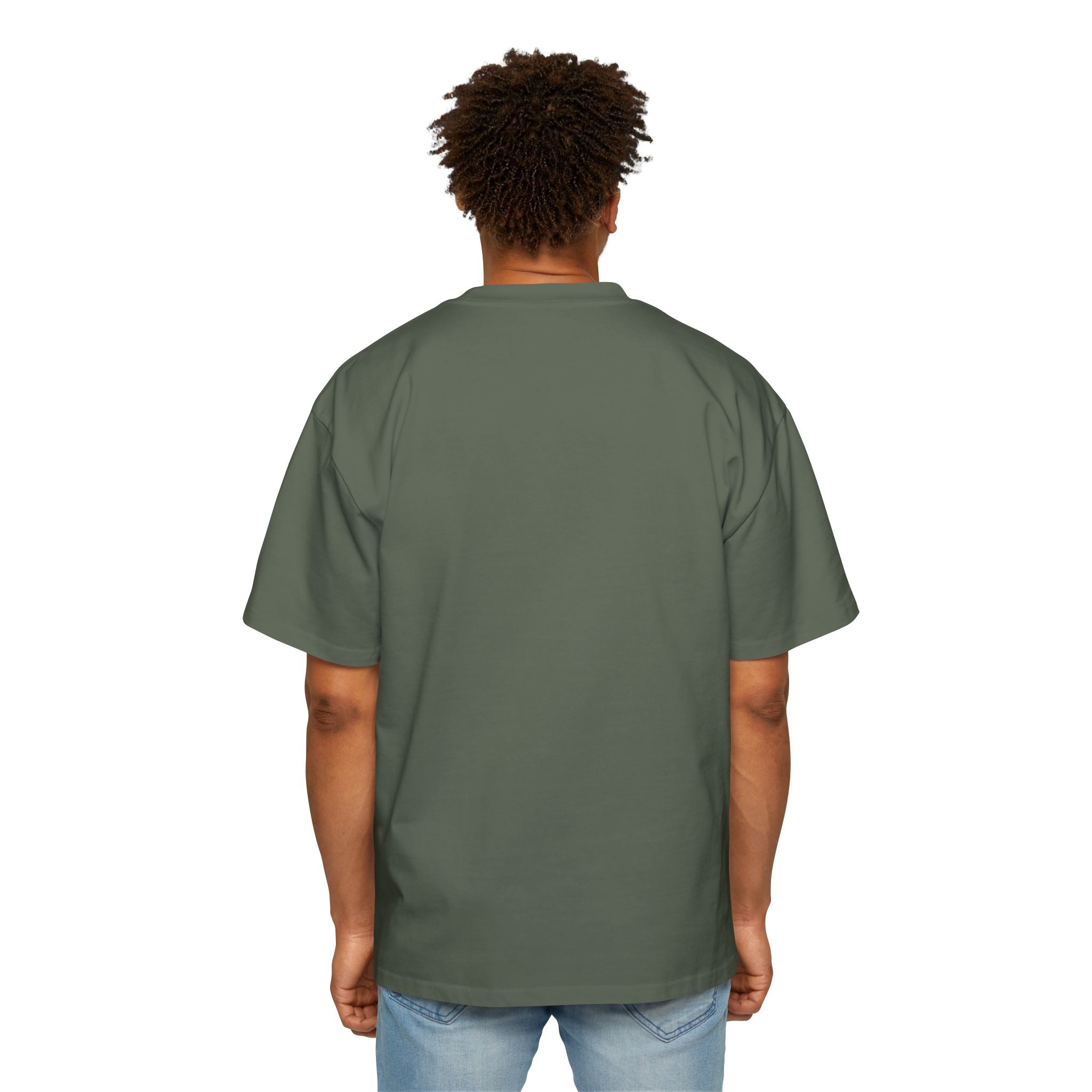 Plain unisex oversized tee