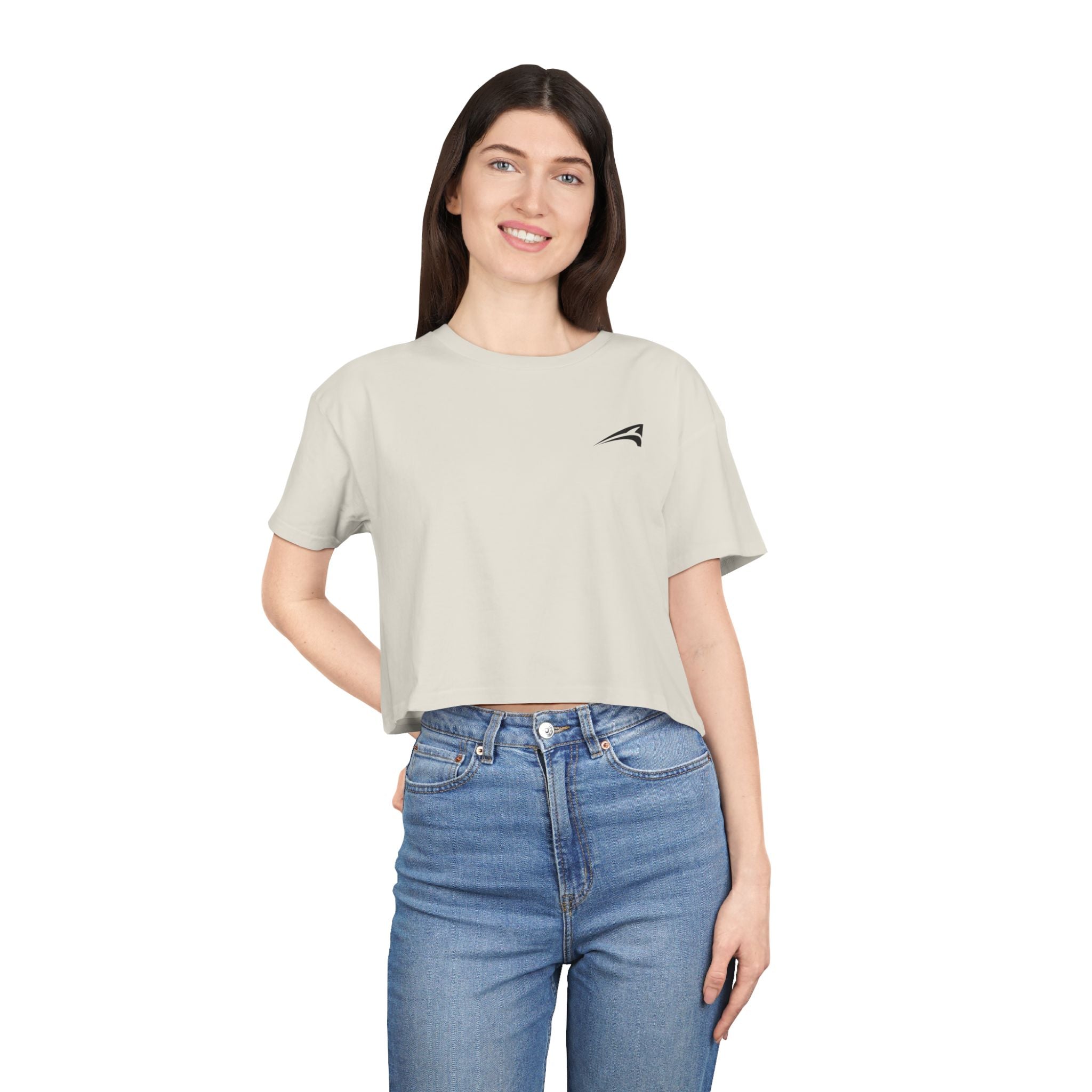 Plain women's crop tee