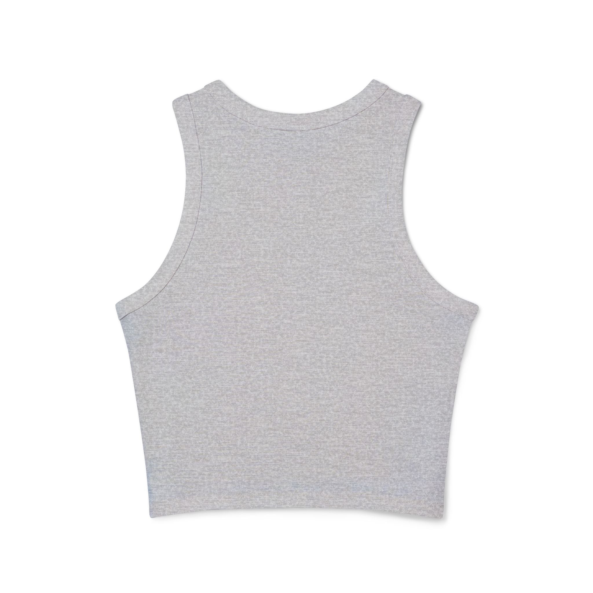 Ribbed Racer Tank Top — Minimalist Micro Rib Crop Tank