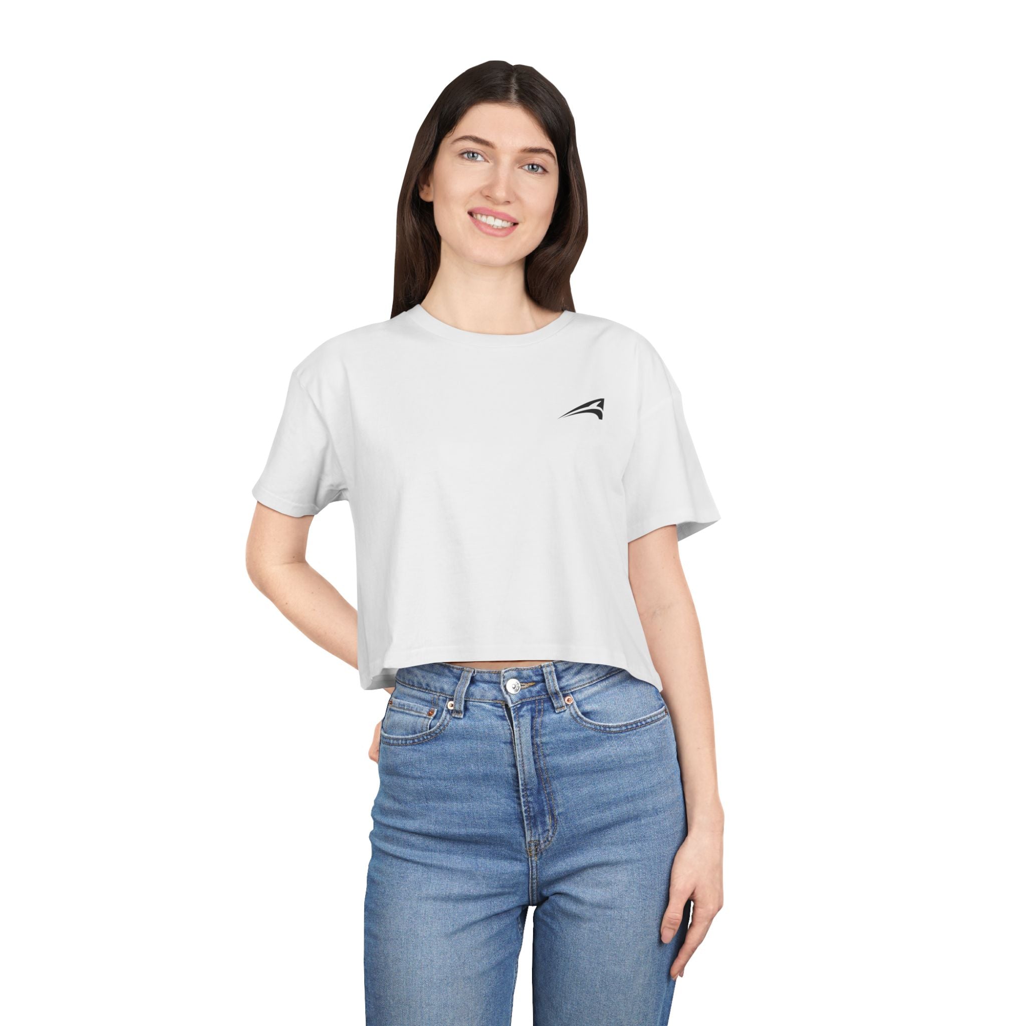 Plain women's crop tee