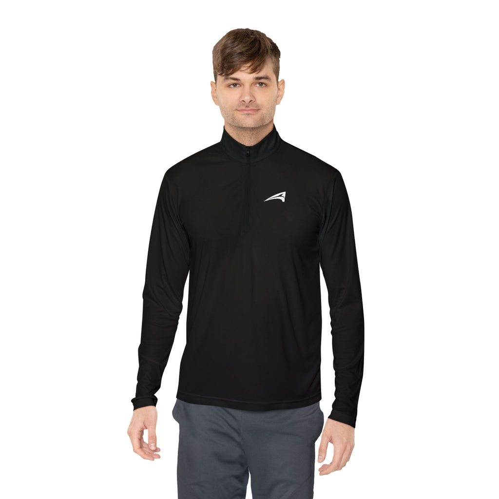 Plain unisex quarter zip pullover