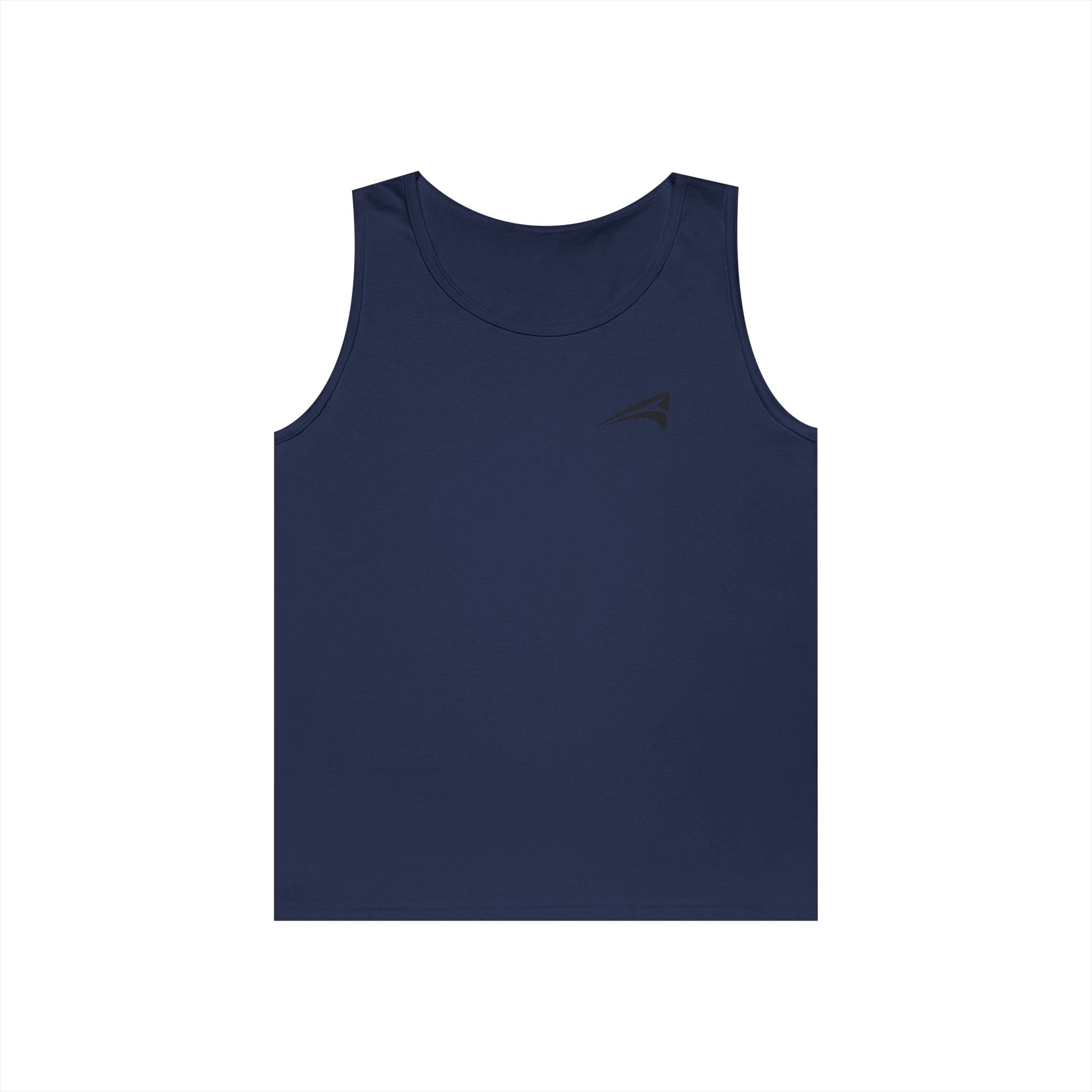Minimal Logo Tank Top — Small Chest Emblem, Casual Summer Tee