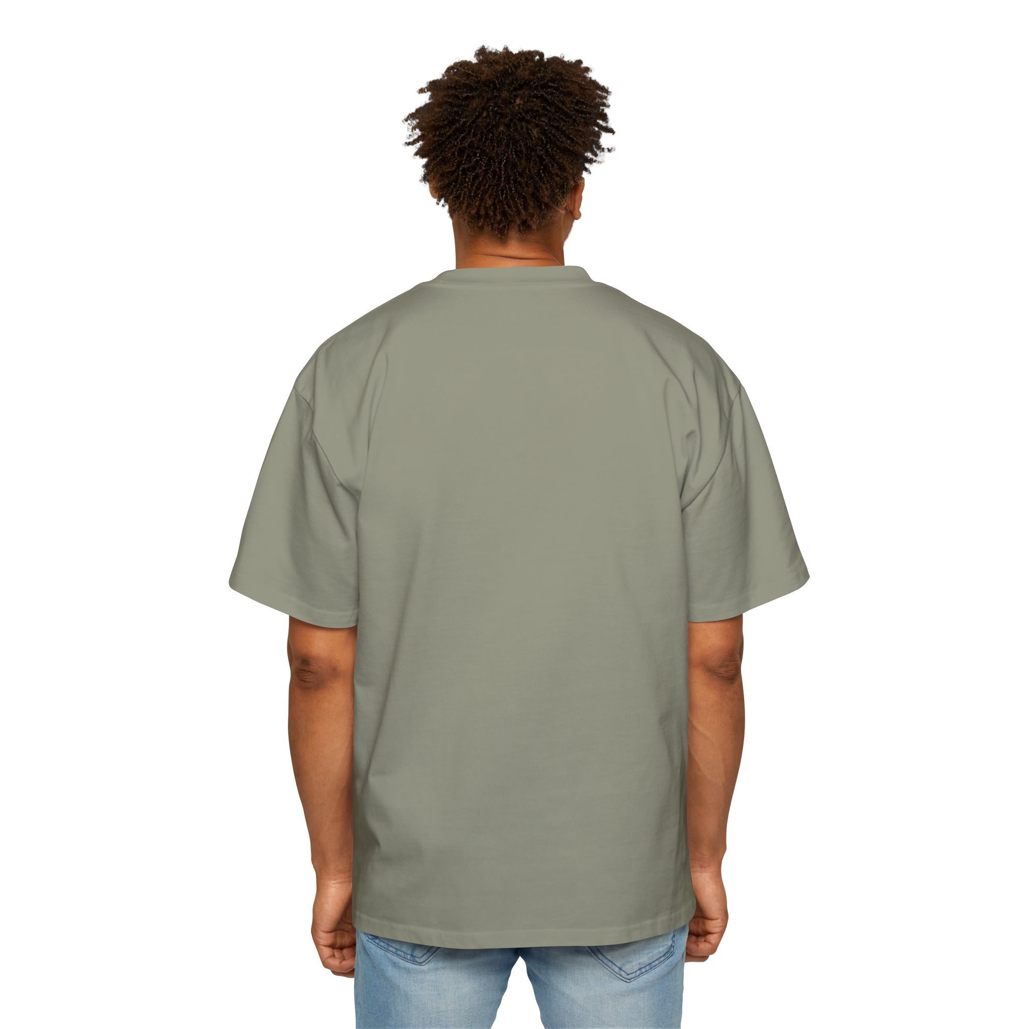 Plain unisex oversized tee