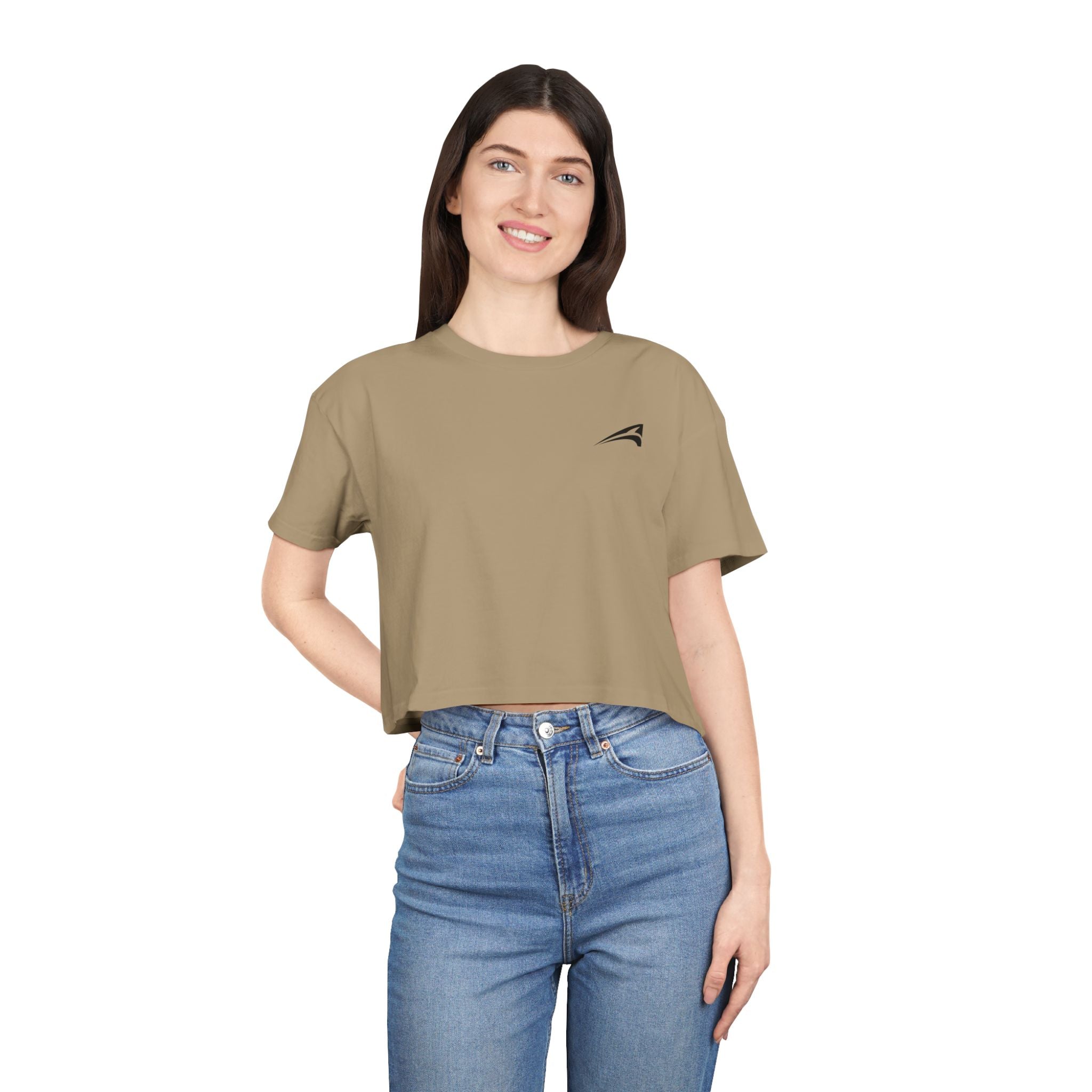Plain women's crop tee