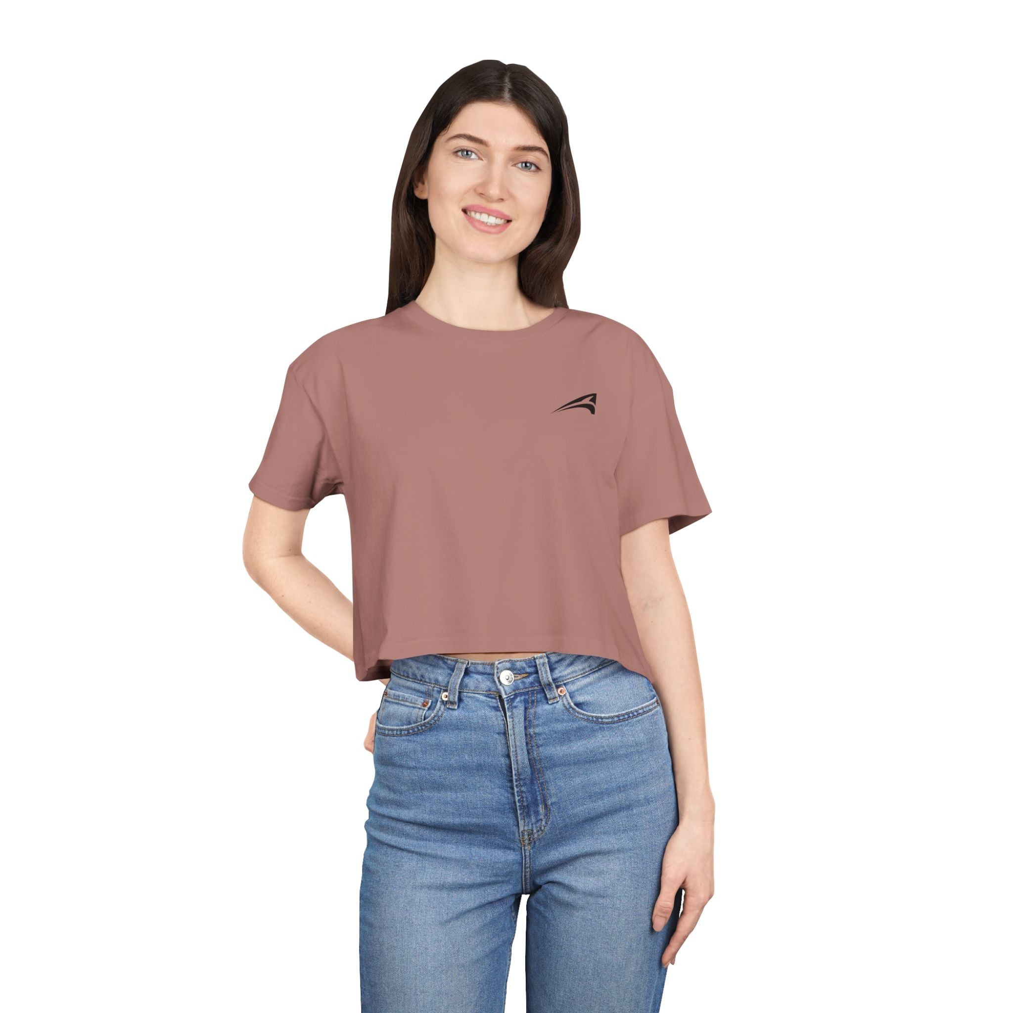 Plain women's crop tee