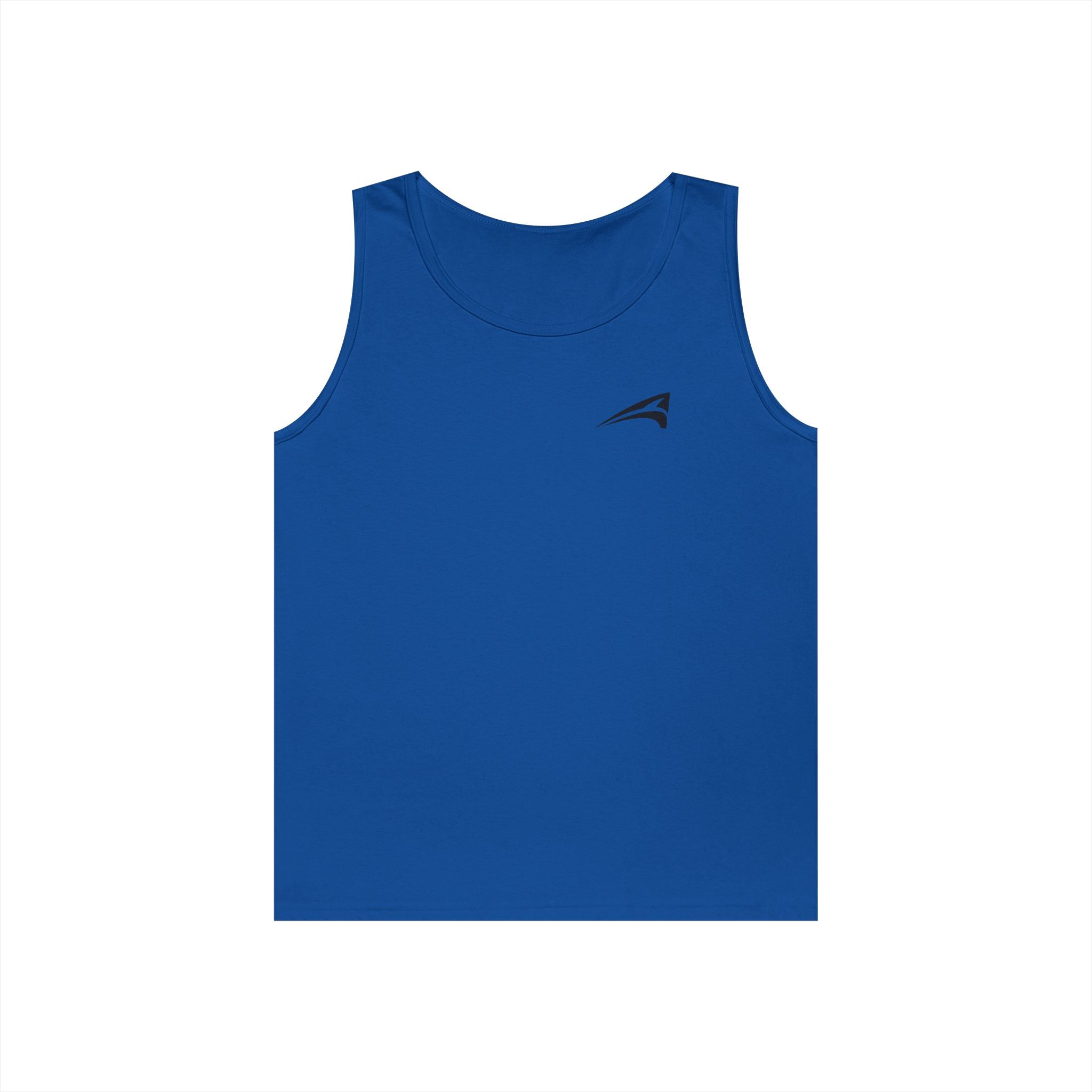 Minimal Logo Tank Top — Small Chest Emblem, Casual Summer Tee