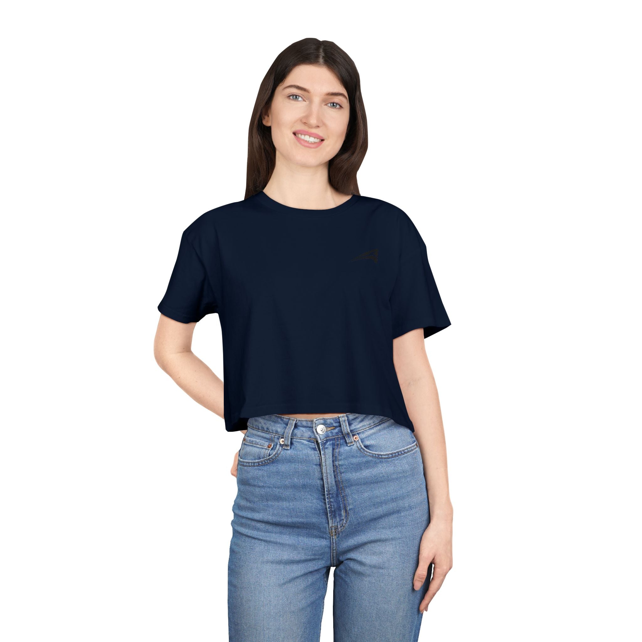Plain women's crop tee