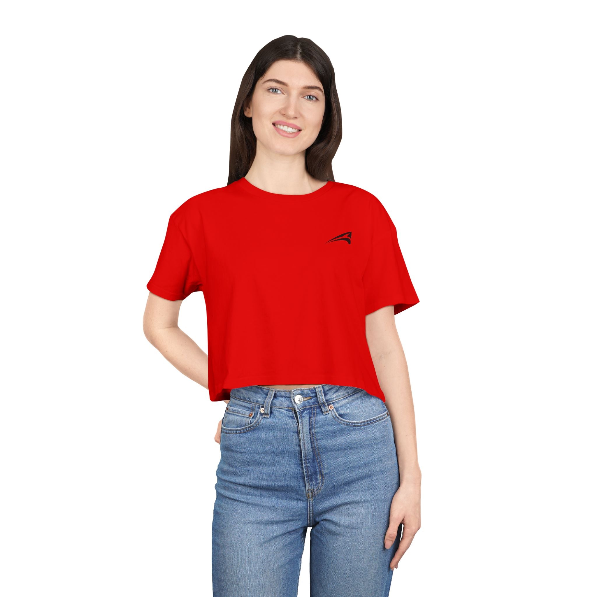 Plain women's crop tee
