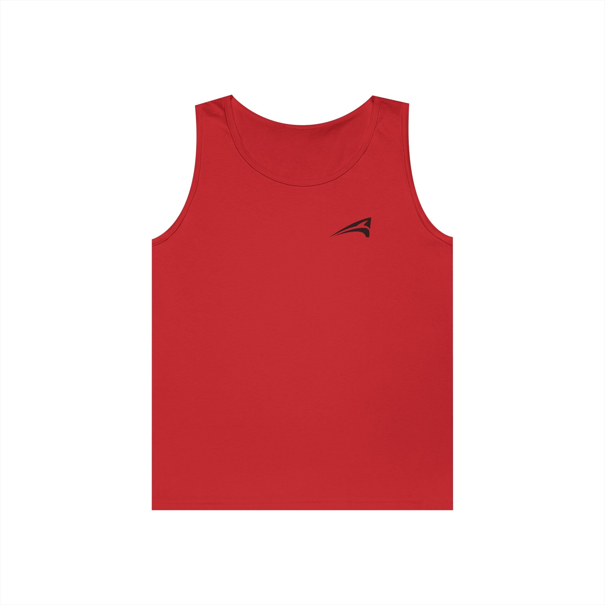 Minimal Logo Tank Top — Small Chest Emblem, Casual Summer Tee